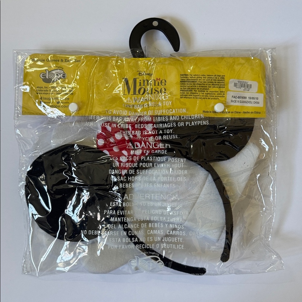 Minnie Mouse Gloves & Ear Set - Picture 2 of 4